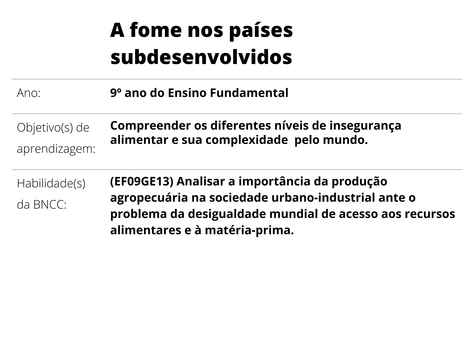 Metodologias de planejamento educacional para países subdesenvolvidos