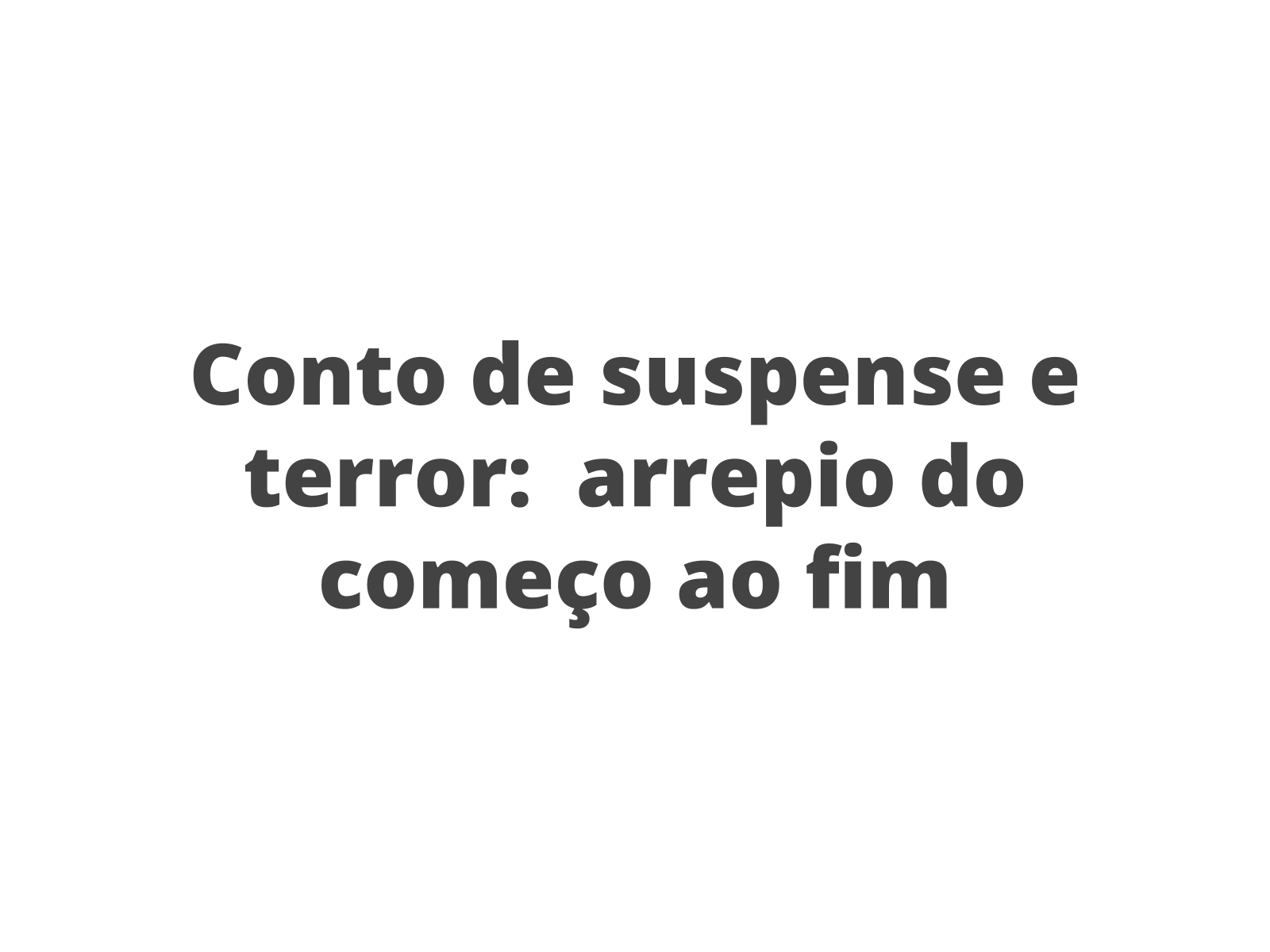 Livro - Contos de terror - 5º ano E