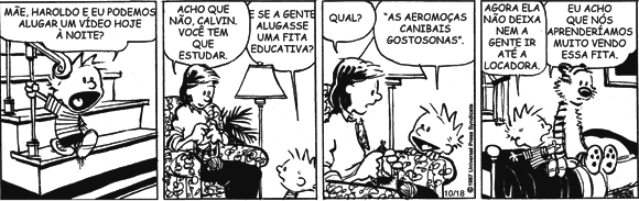 Calvin e Mãe.