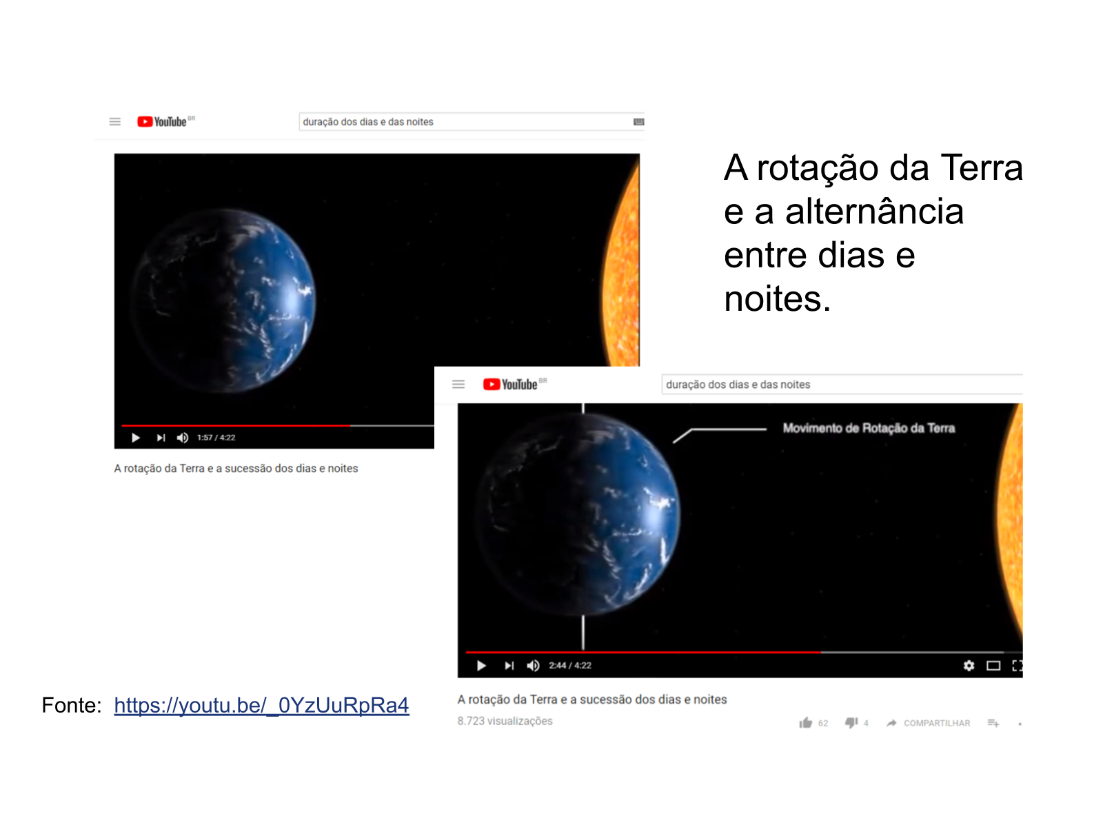 Plano de aula - 5o ano - Duração dos dias e das noites no planeta Terra