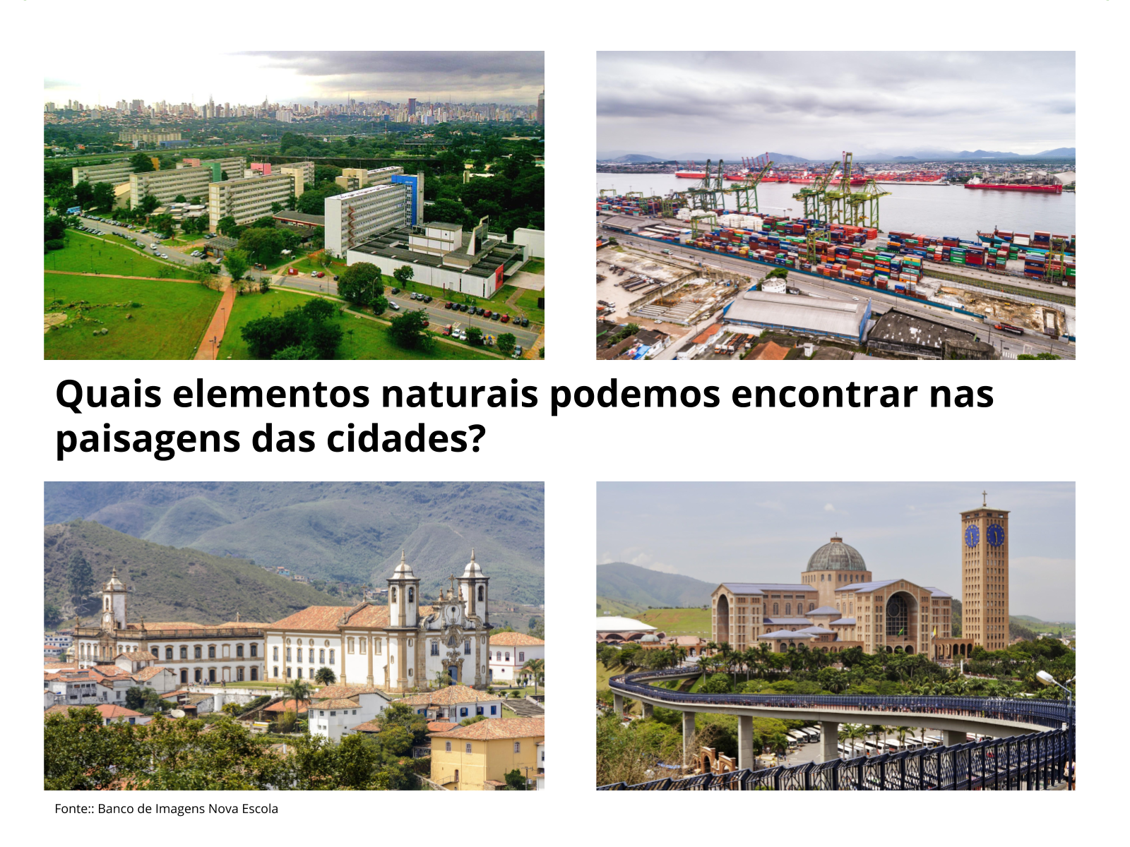Paisagens naturais e antrópicas da cidade - Planos de aula - 3º ano ...