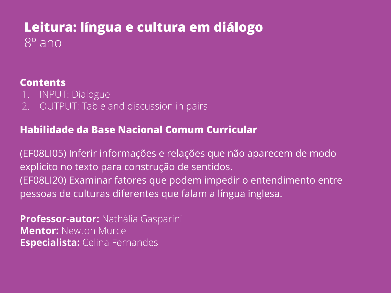 AULA DE INGLÊS PARA INICIANTES com LEITURA GUIADA DE DIÁLOGOS 