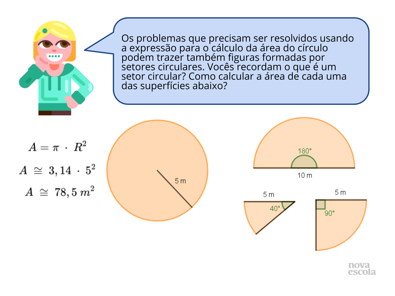 Resolução de problemas envolvendo área do círculo - Plano de aula - 8º ano