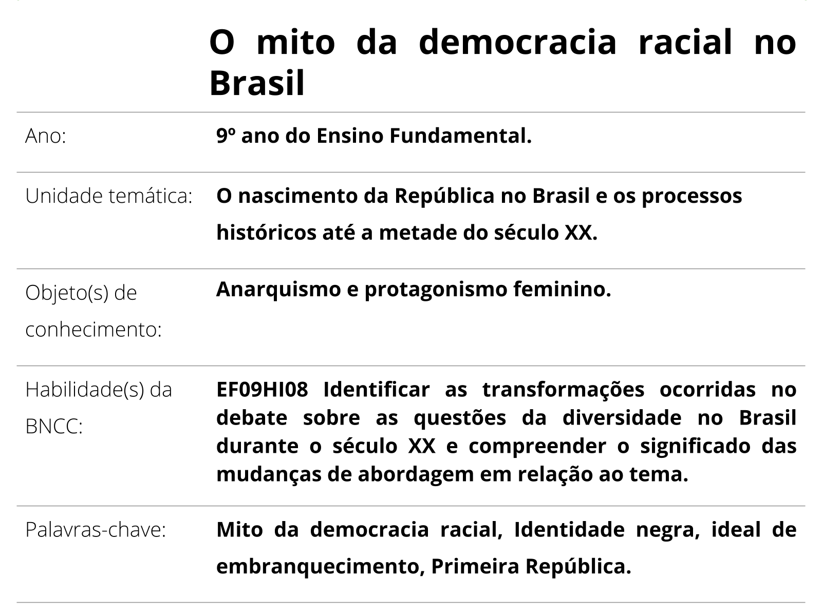 Visão  Os mitos de origem e a etnicidade