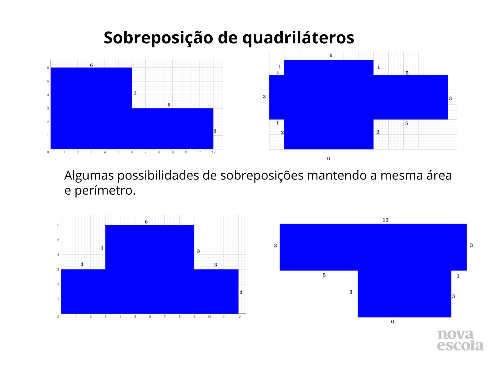 Sobreposição de quadriláteros solução 1 (slides 16 ao 21)