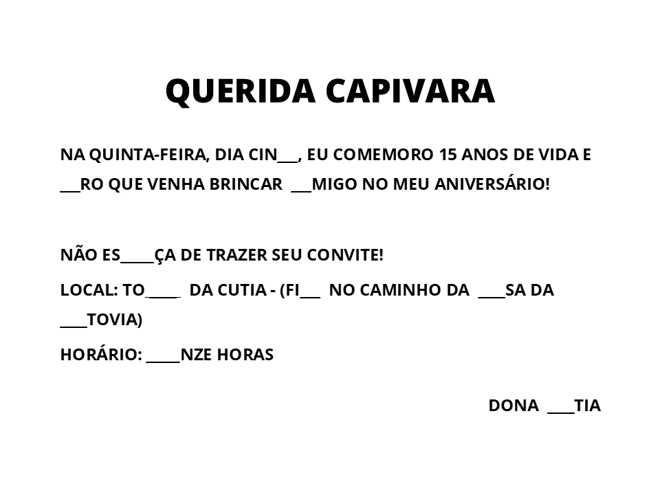 Querida capivara