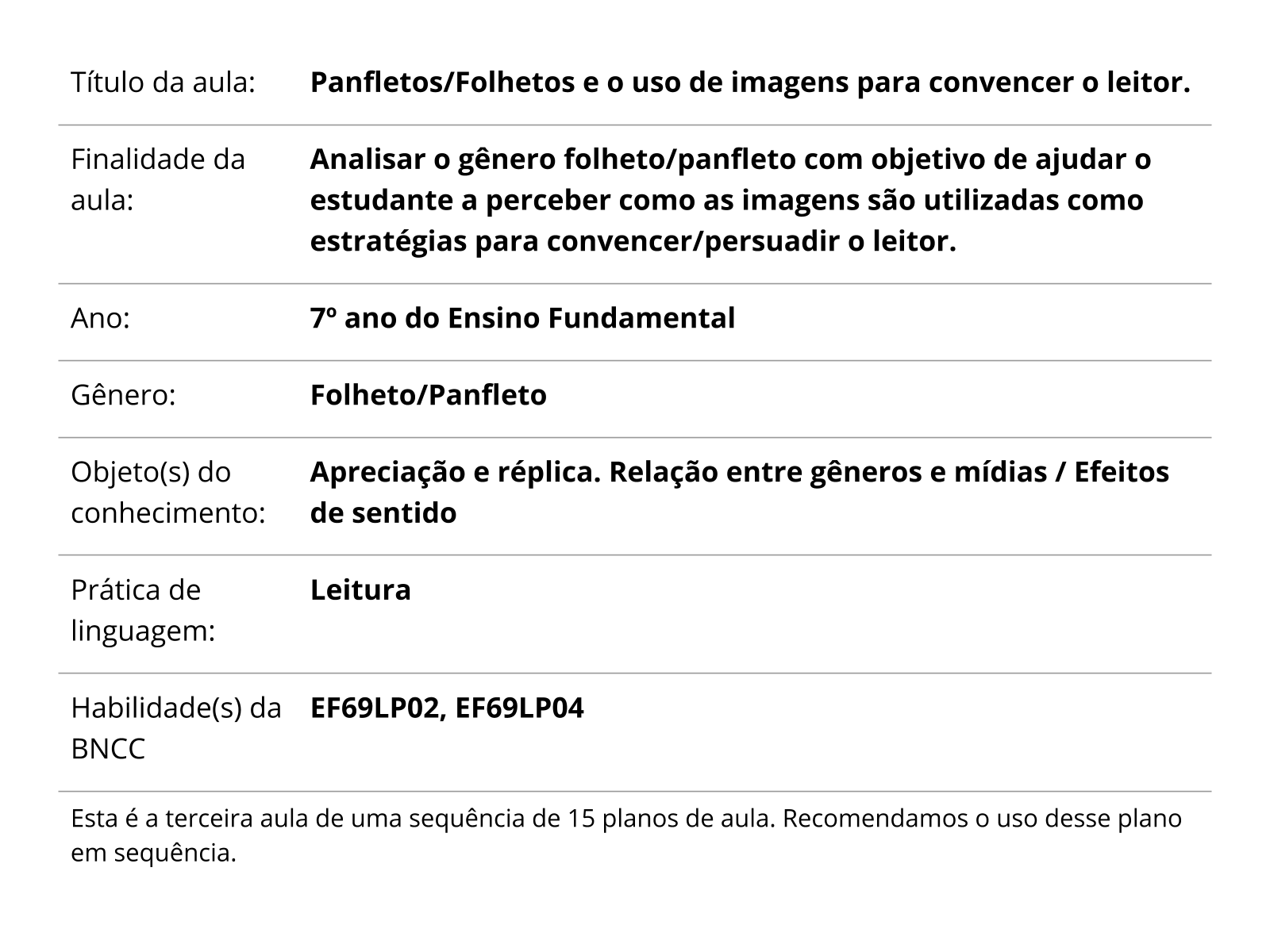 Modelo de folheto de aulas de inglês plano