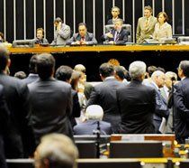 Votação da Lei de Diretrizes Orçamentárias (LDO) para 2010, no Congresso Nacional, em Brasília. Foto: José Cruz/ABr