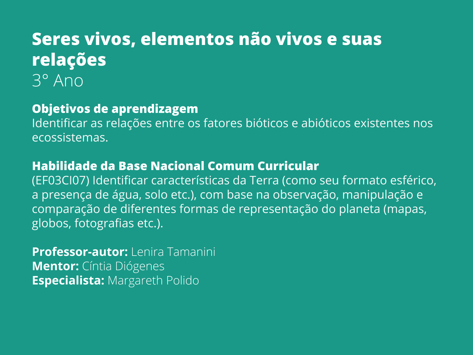 Conteúdos de ciências para aulas acessíveis a todos os estudantes