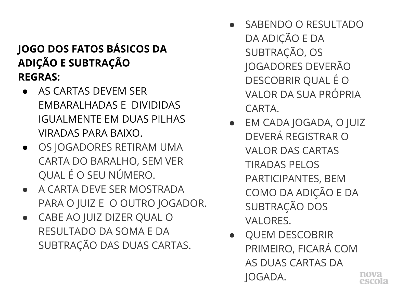 Jogo de matemática infantil subtração e adição de números página