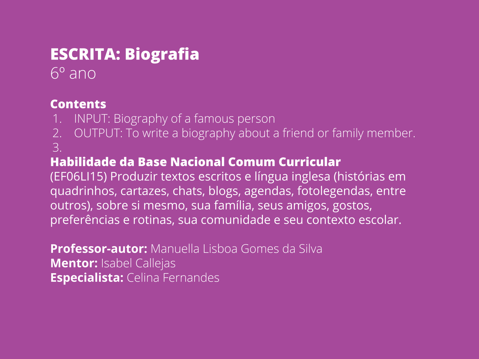 Biografia /