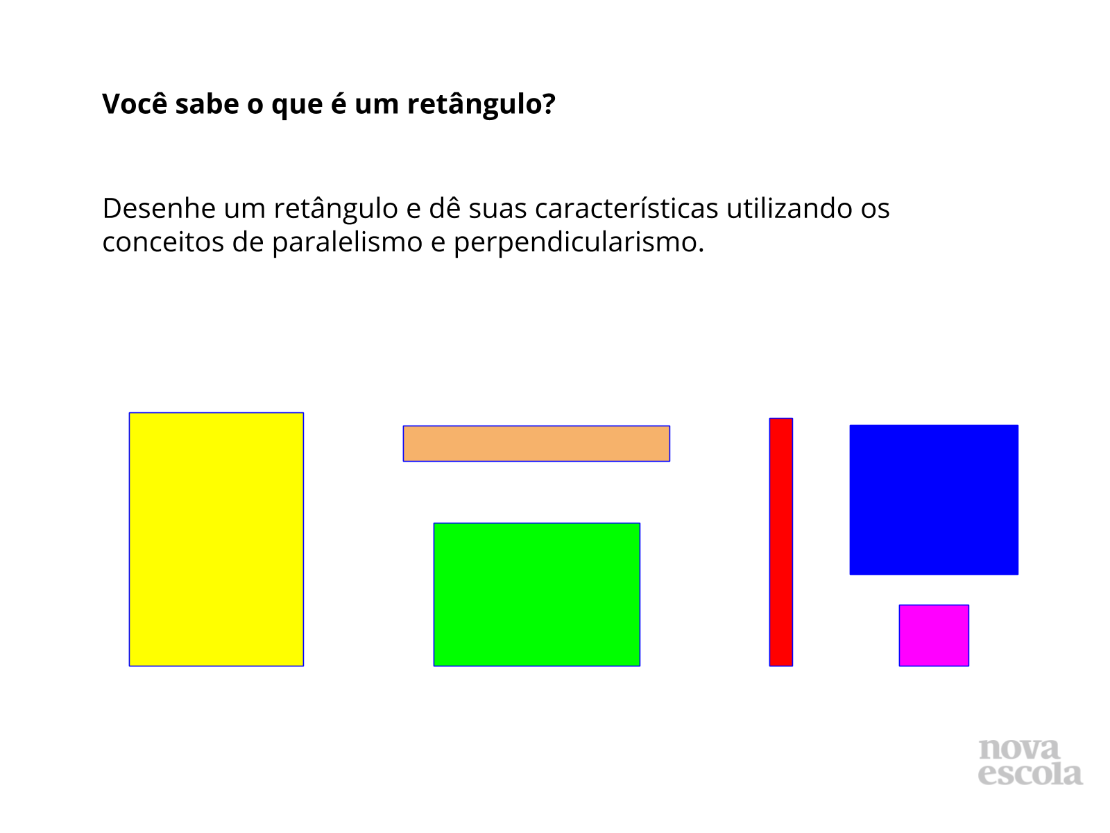 Retas paralelas e perpendiculares - Planos de aula - 6° ano
