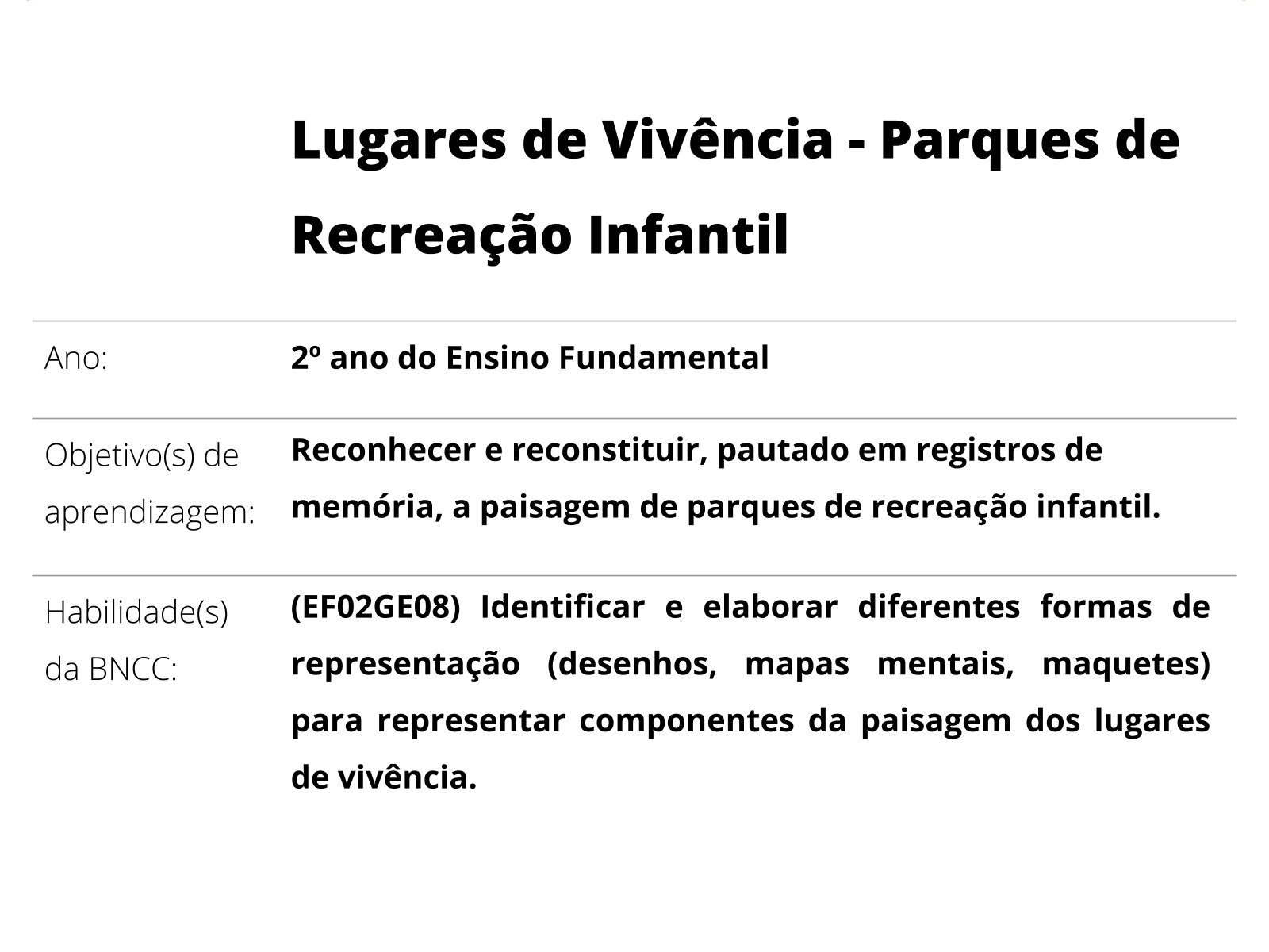 Plano de aula - 2º ano - Onde tem criança… tem brinquedo!