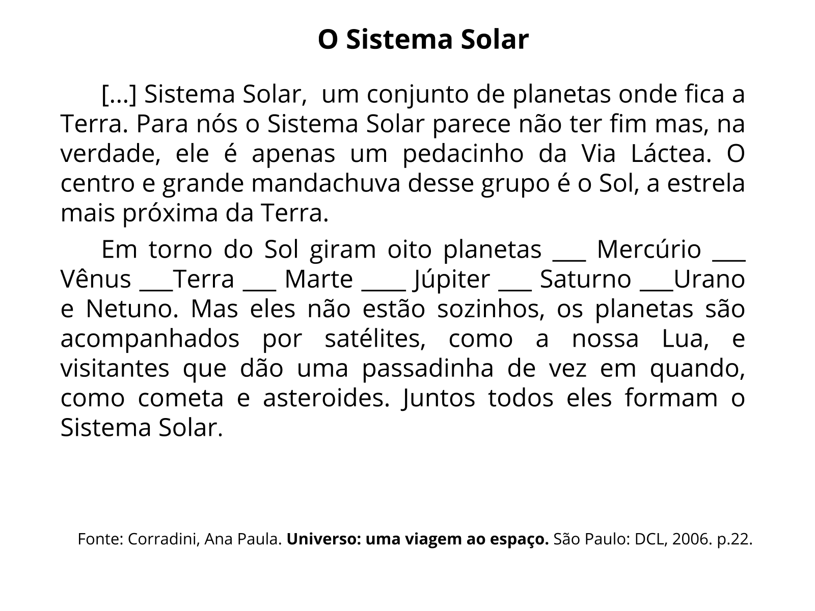 Língua Portuguesa - Texto de divulgação científica (4º ano) 