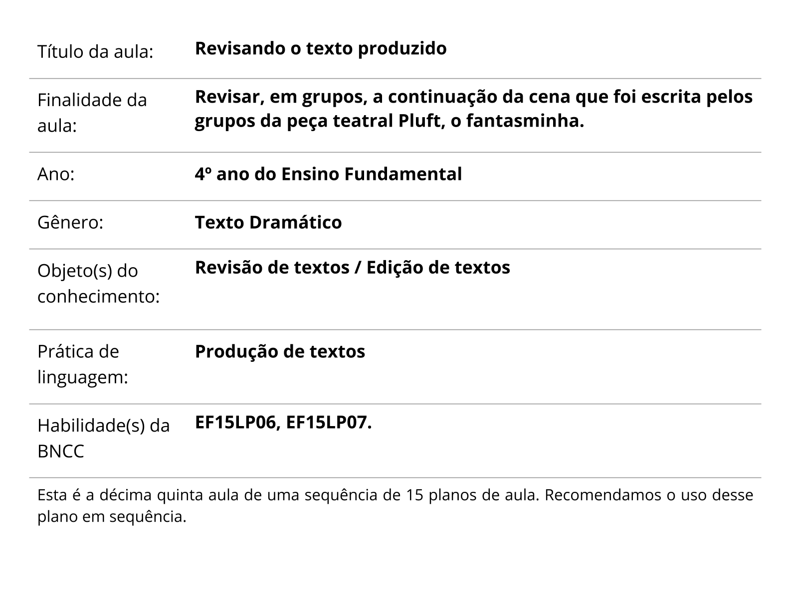 Atividade de Português para 4º Ano - Interpretação de Texto